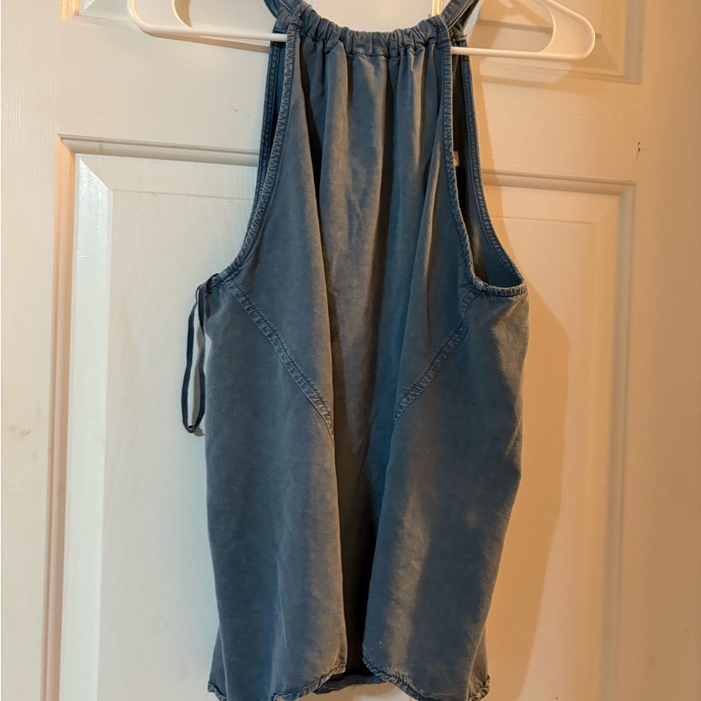 Mustard Seed Denim Blue Tank Top